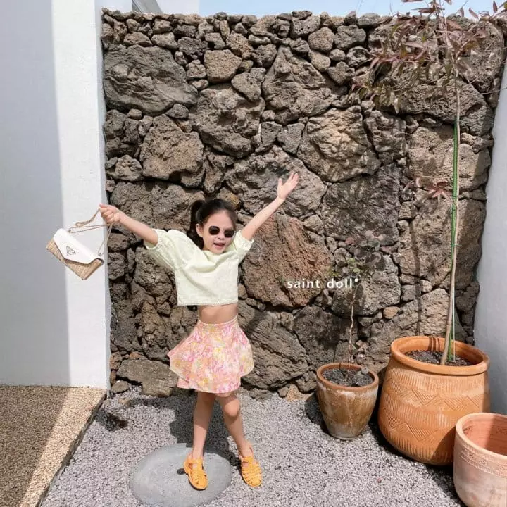 Saint Doll - Korean Children Fashion - #childofig - Flower Skirt Pants - 7