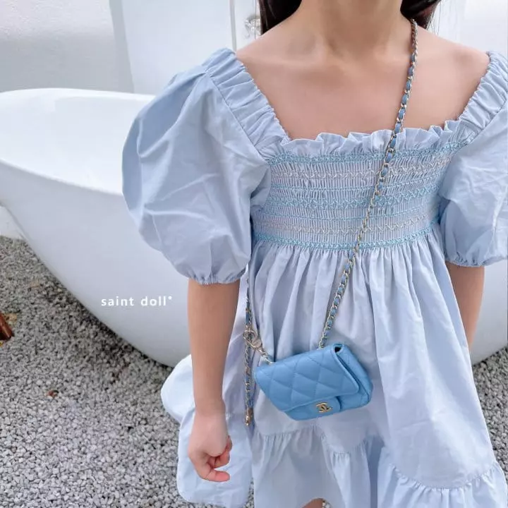 Saint Doll - Korean Children Fashion - #prettylittlegirls - Smocked Volume One-piece with Mom - 4