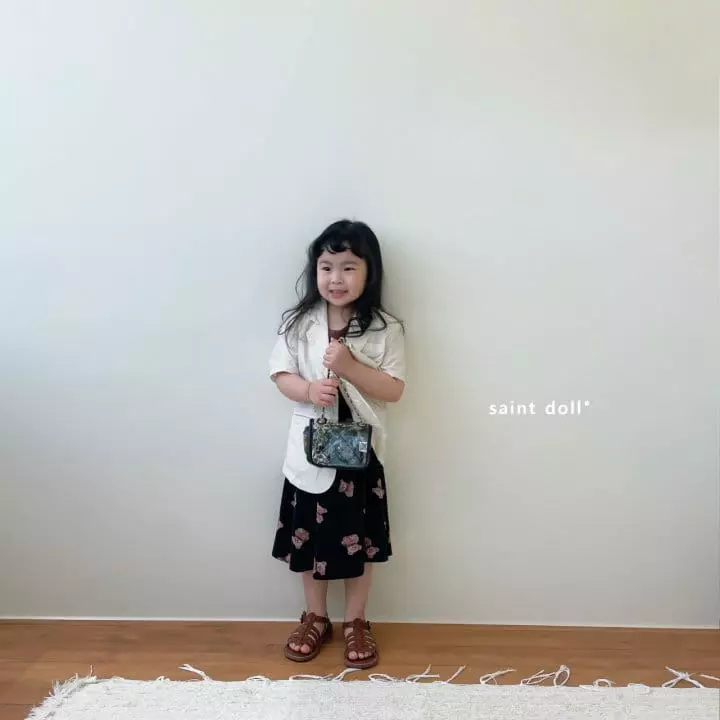 Saint Doll - Korean Children Fashion - #childrensboutique - Wrinkle Bear Skirt - 3
