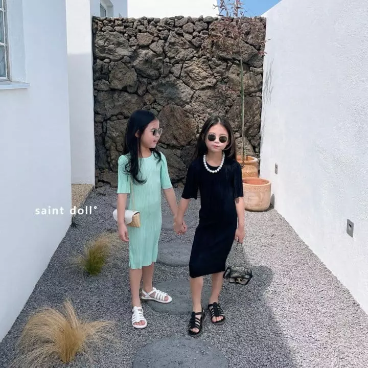 Saint Doll - Korean Children Fashion - #designkidswear - Pleats One-piece