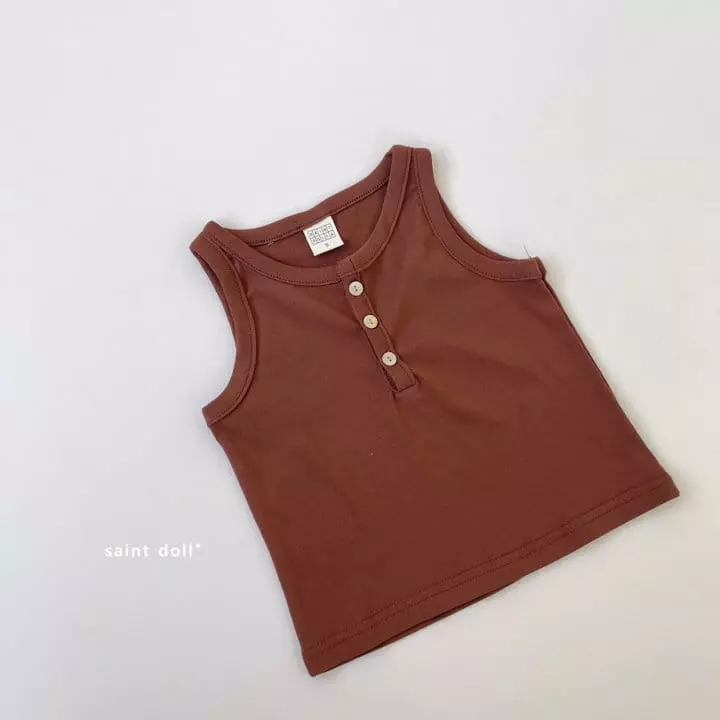 Saint Doll - Korean Children Fashion - #childrensboutique - Button Sleeveless - 4