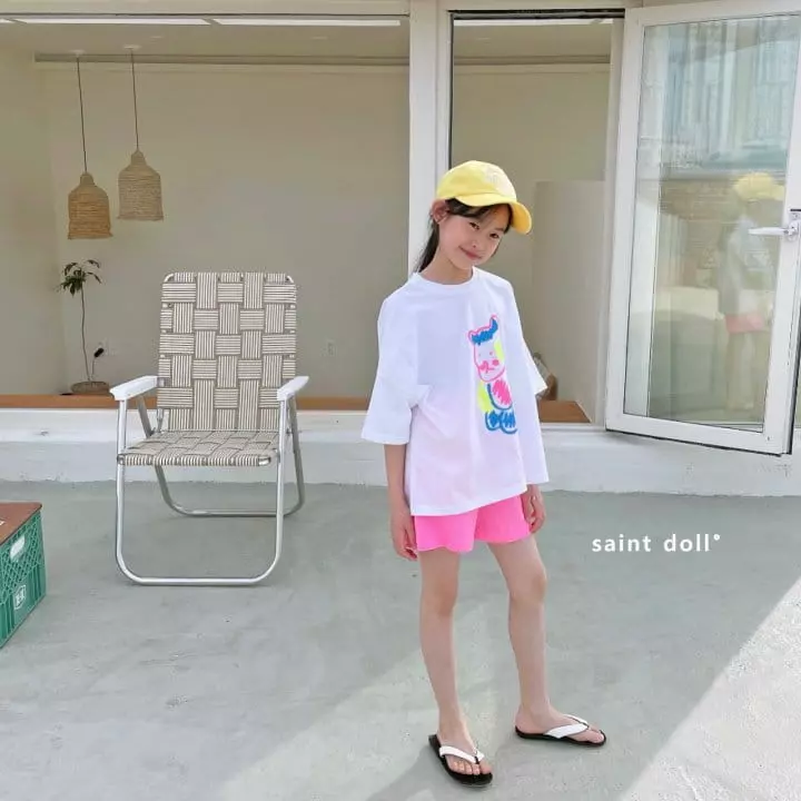 Saint Doll - Korean Children Fashion - #discoveringself - Neon Bear Tee with Mom - 9
