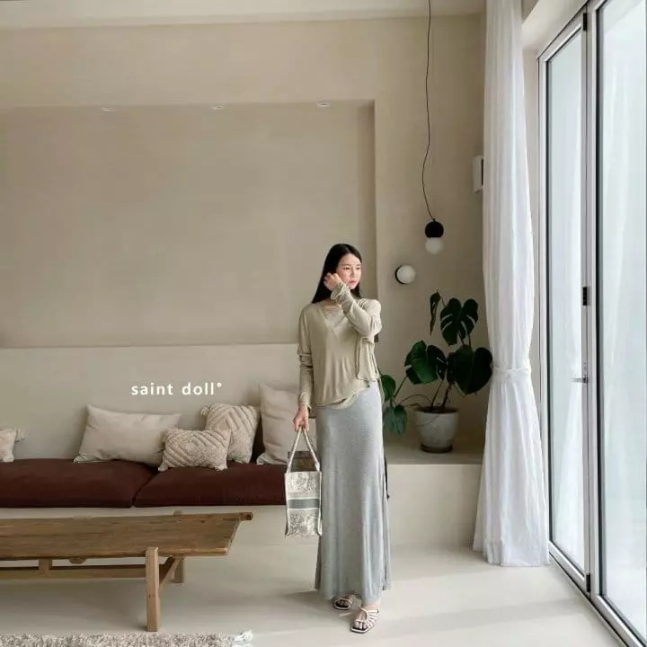 Saint Doll - Korean Children Fashion - #discoveringself - Slit Long Skirt - 8