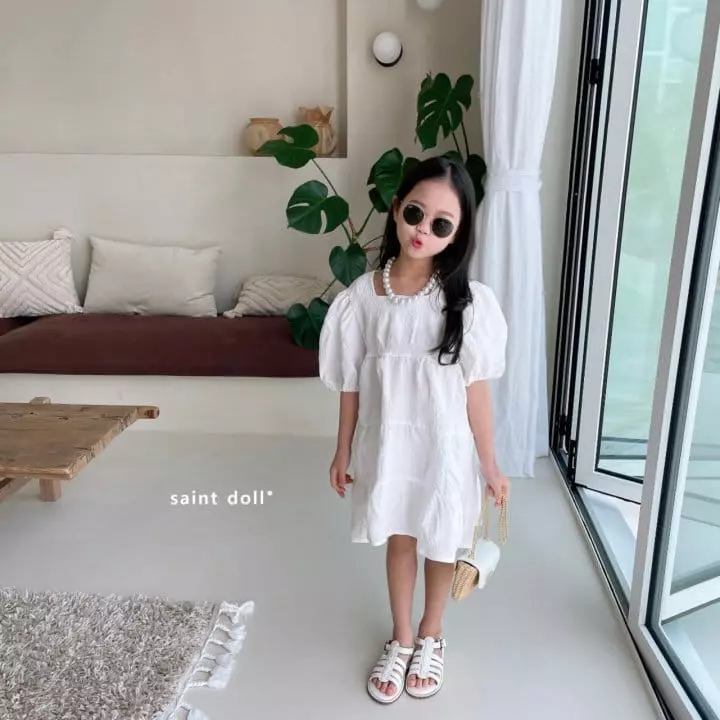 Saint Doll - Korean Children Fashion - #fashionkids - Square Cancan One-piece Mom - 12