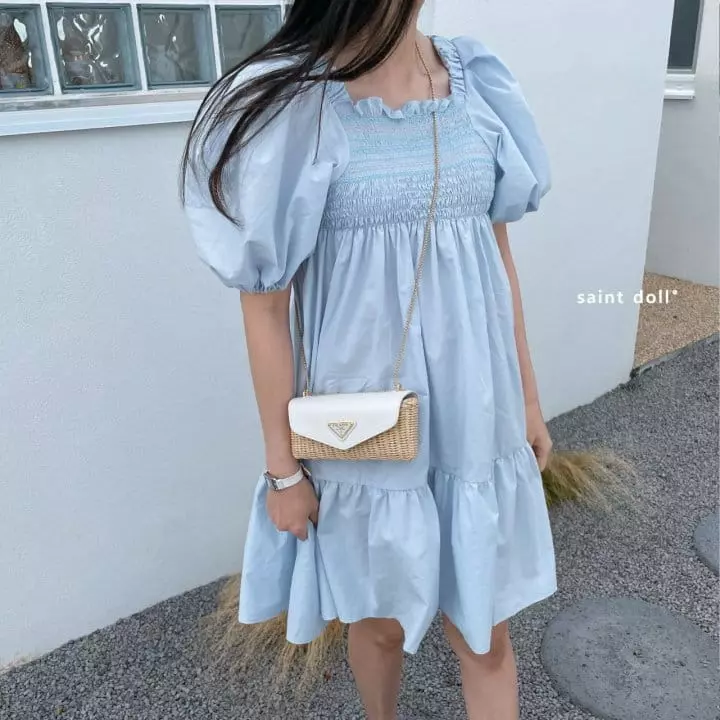 Saint Doll - Korean Children Fashion - #fashionkids - Smocked Volume One-piece with Mom - 9