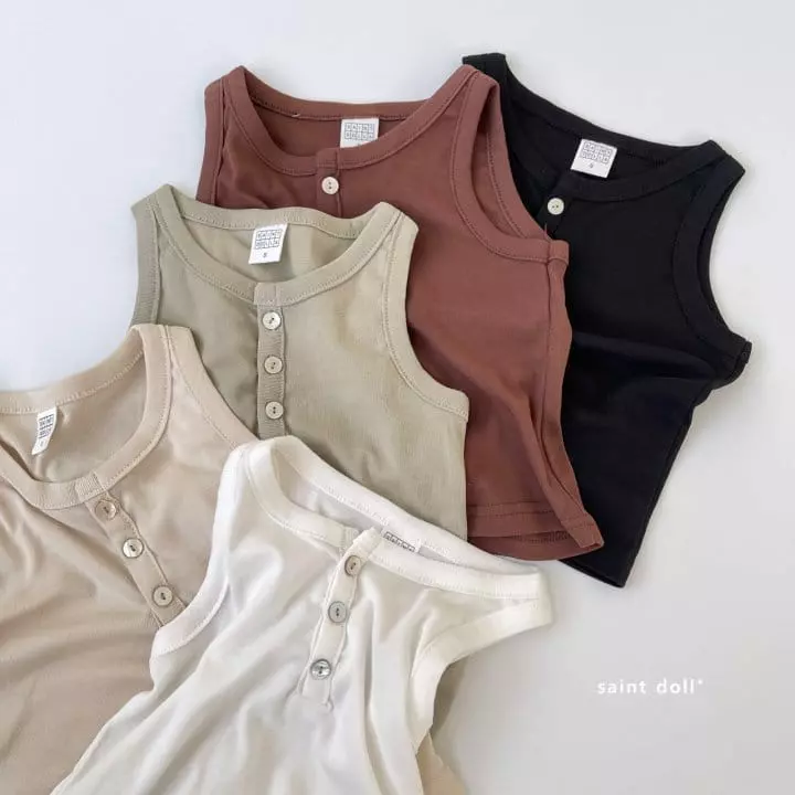 Saint Doll - Korean Children Fashion - #fashionkids - Button Sleeveless - 6