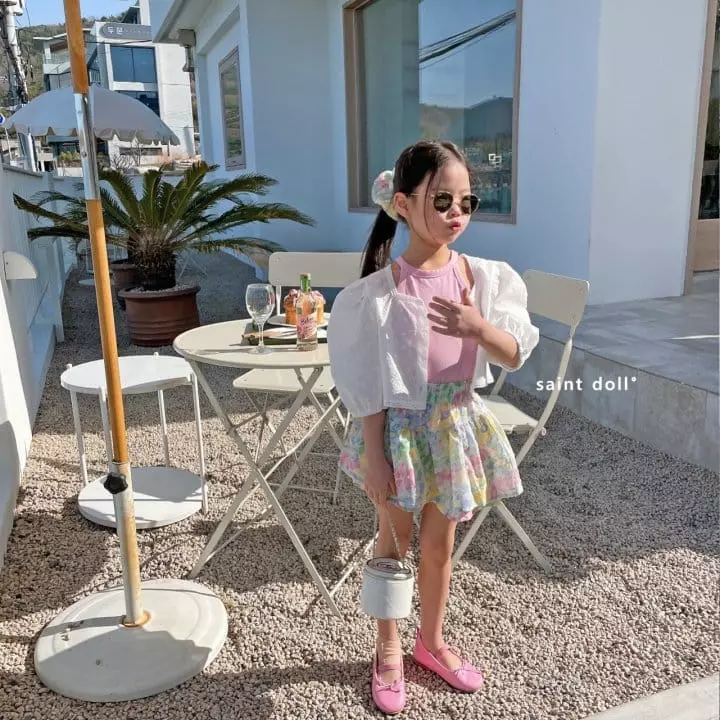 Saint Doll - Korean Children Fashion - #kidsshorts - Flower Skirt Pants - 12