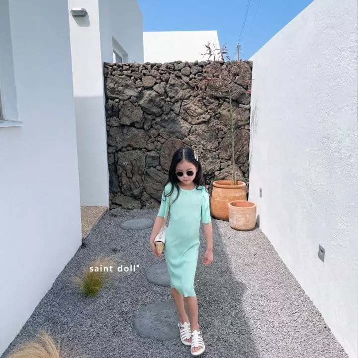 Saint Doll - Korean Children Fashion - #fashionkids - Pleats One-piece - 4