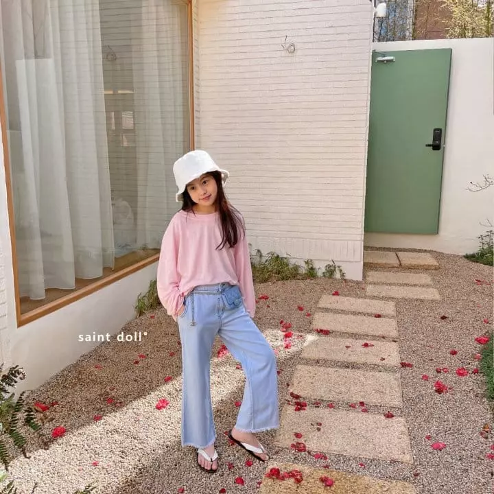 Saint Doll - Korean Children Fashion - #kidsstore - Linen Loose Tee - 2