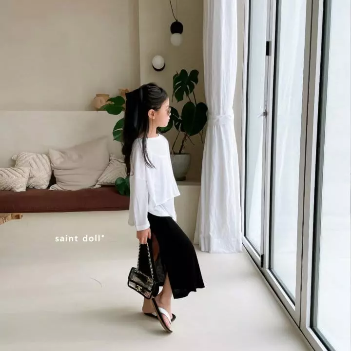 Saint Doll - Korean Children Fashion - #kidsstore - Slit Long Skirt Mom - 12