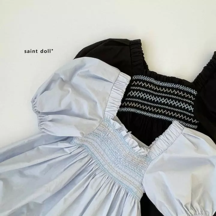 Saint Doll - Korean Children Fashion - #kidzfashiontrend - Smocked Volume One-piece with Mom - 12