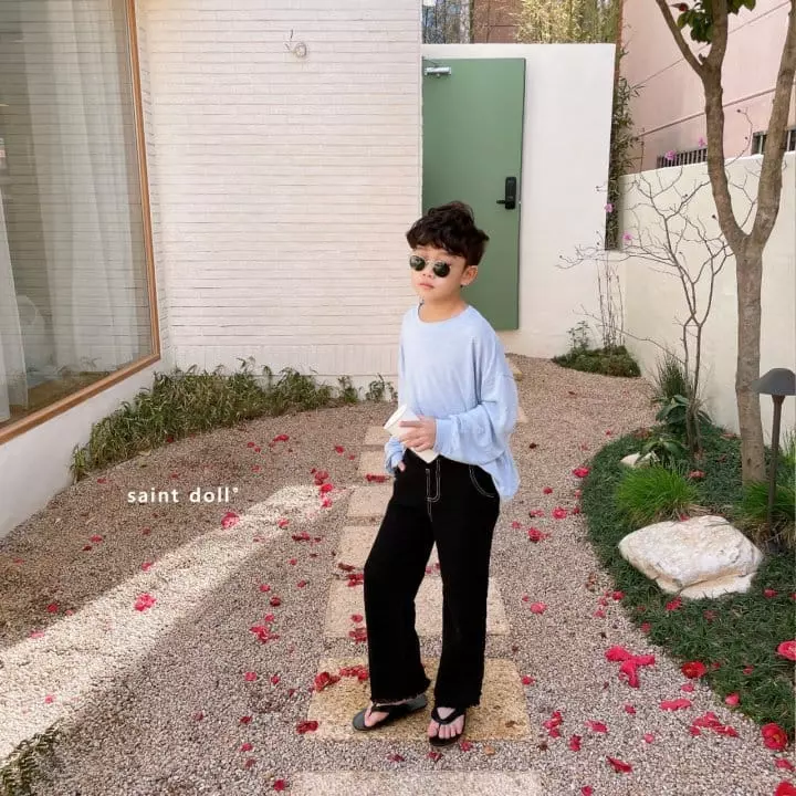 Saint Doll - Korean Children Fashion - #littlefashionista - Linen Loose Tee - 5