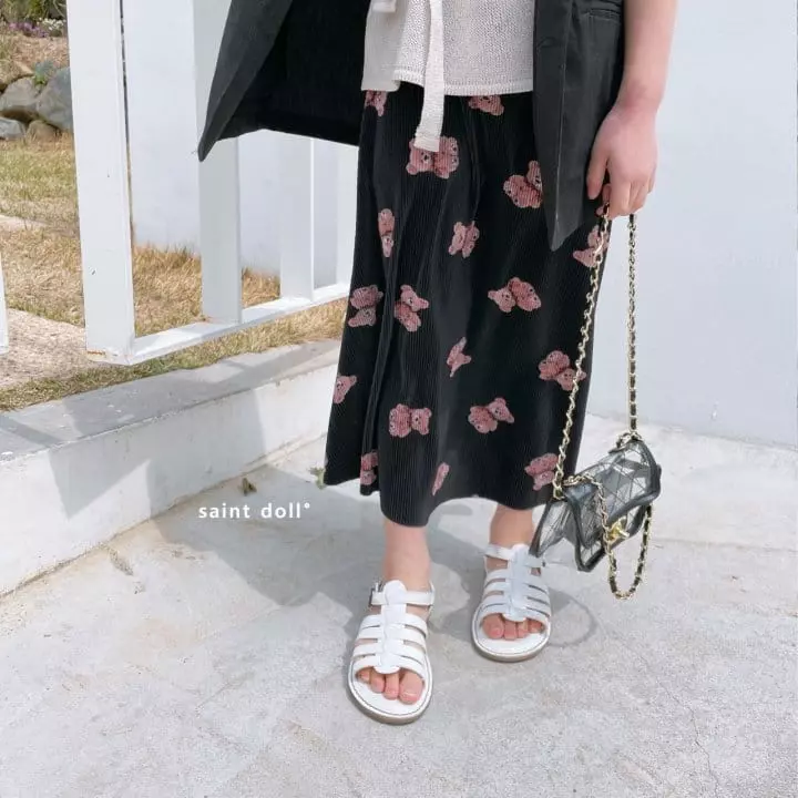 Saint Doll - Korean Children Fashion - #littlefashionista - Wrinkle Bear Skirt - 11