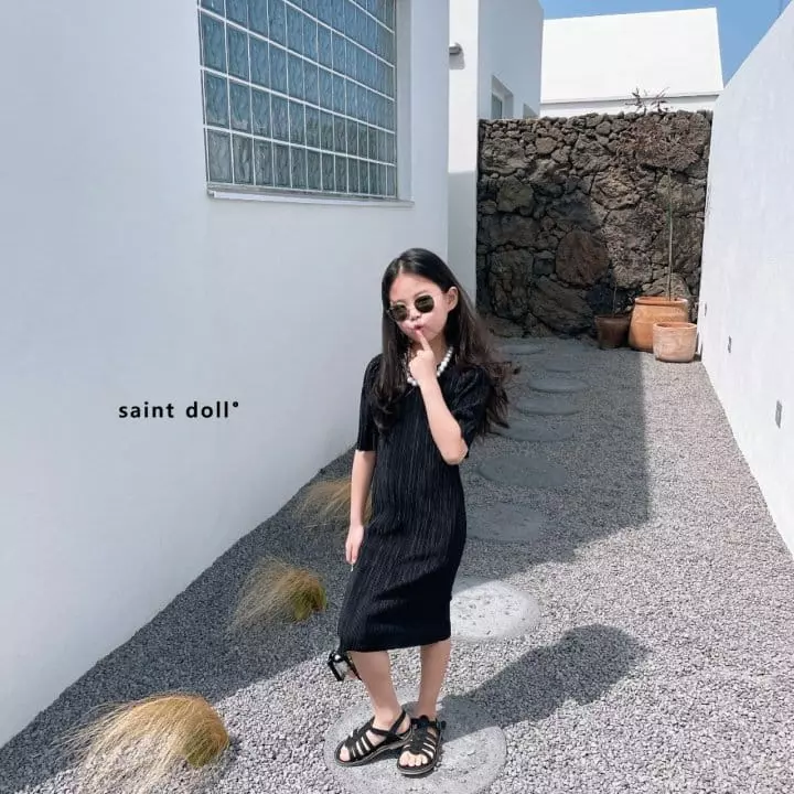 Saint Doll - Korean Children Fashion - #littlefashionista - Pleats One-piece - 8
