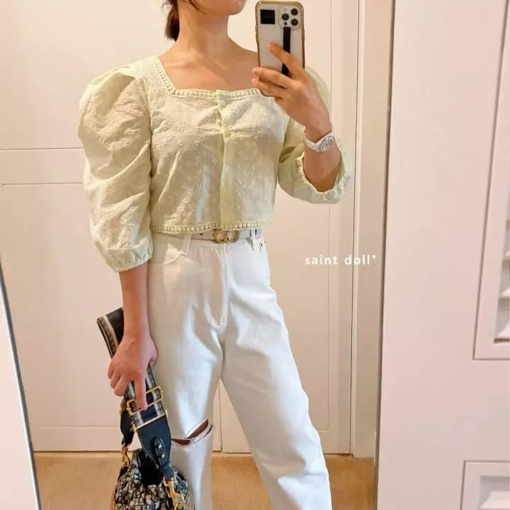 Saint Doll - Korean Children Fashion - #magicofchildhood - Crop Lace Blouse witu Mom - 11