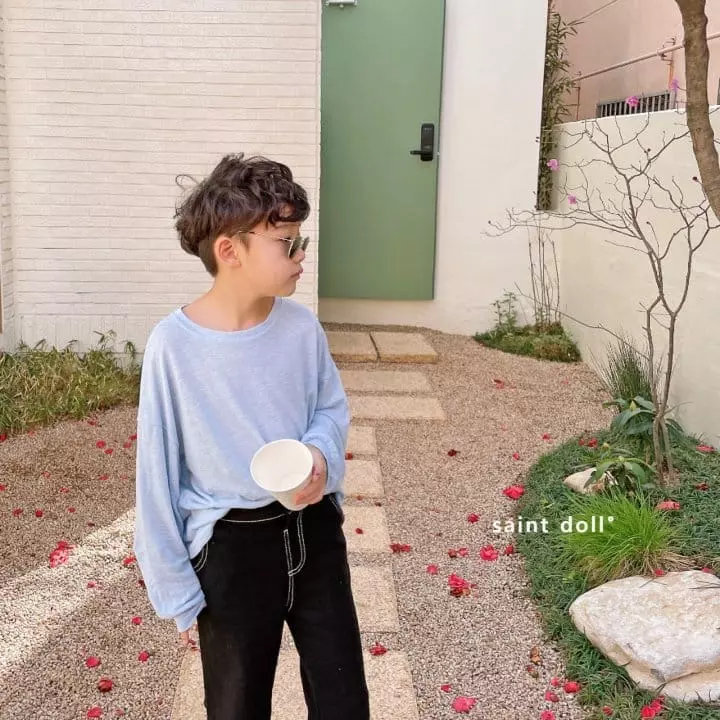 Saint Doll - Korean Children Fashion - #minifashionista - Linen Loose Tee - 7
