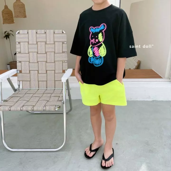 Saint Doll - Korean Children Fashion - #minifashionista - Neon Shorts with Mom - 7