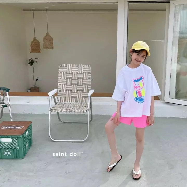 Saint Doll - Korean Children Fashion - #minifashionista - Neon Bear Tee with Mom - 4