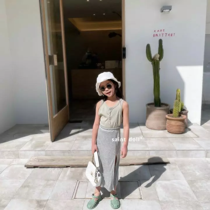 Saint Doll - Korean Children Fashion - #prettylittlegirls - Slit Long Skirt