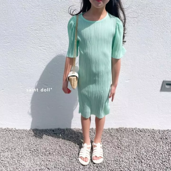 Saint Doll - Korean Children Fashion - #prettylittlegirls - Pleats One-piece - 11