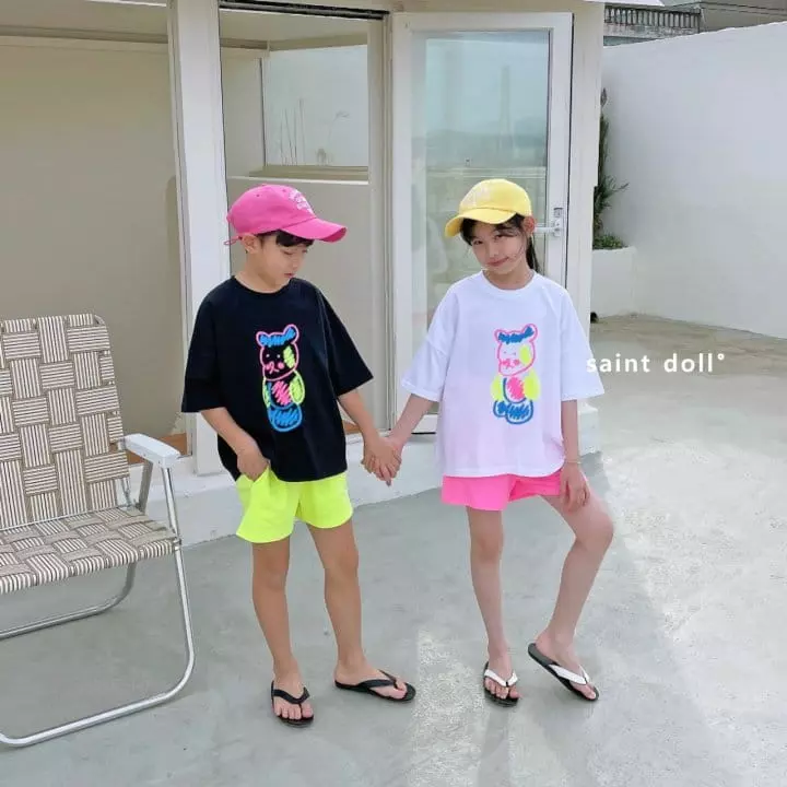 Saint Doll - Korean Children Fashion - #stylishchildhood - Neon Shorts with Mom - 11