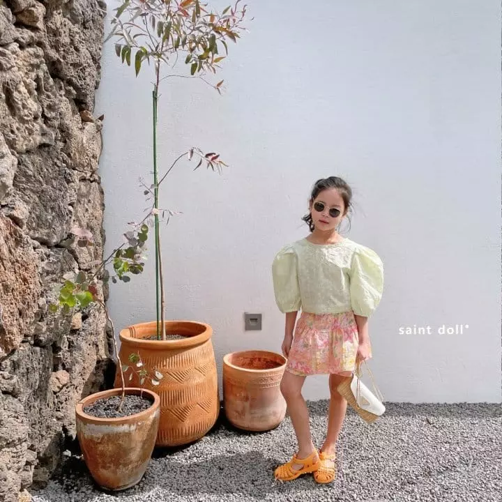 Saint Doll - Korean Children Fashion - #stylishchildhood - Flower Skirt Pants - 6