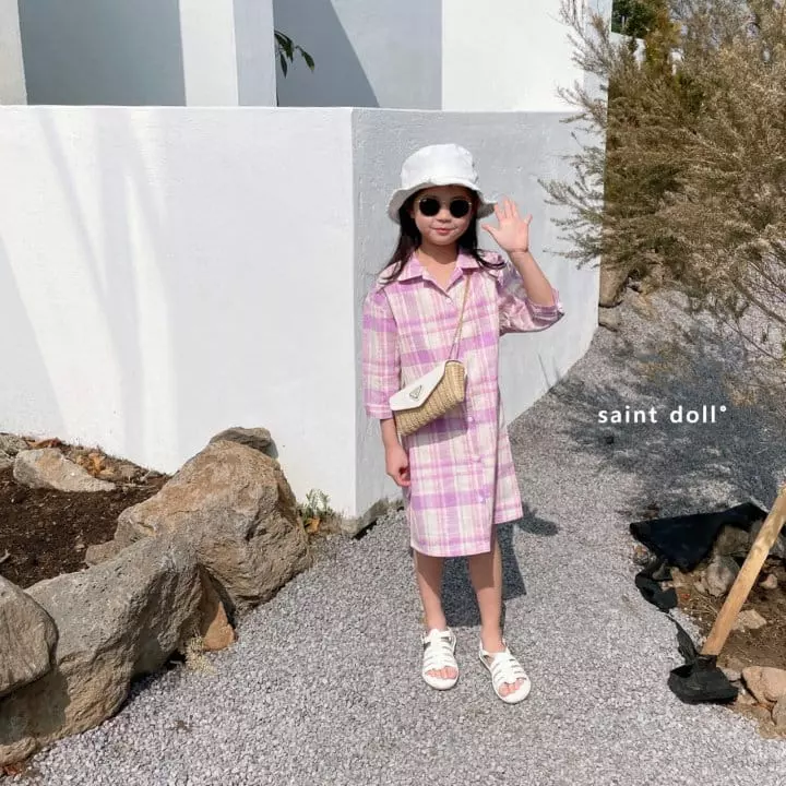 Saint Doll - Korean Children Fashion - #toddlerclothing - Check Robe - 12