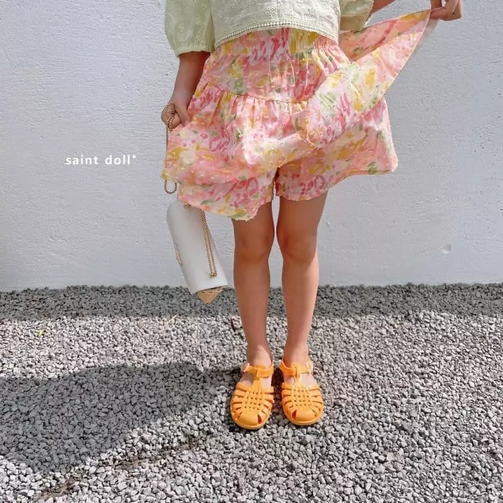 Saint Doll - Korean Children Fashion - #toddlerclothing - Flower Skirt Pants - 5