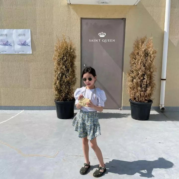 Saint Queen - Korean Children Fashion - #discoveringself - Flower Skirt Pants - 10