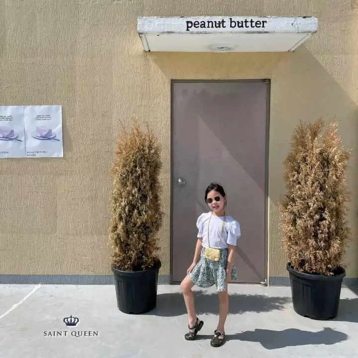 Saint Queen - Korean Children Fashion - #kidsshorts - Flower Skirt Pants - 12