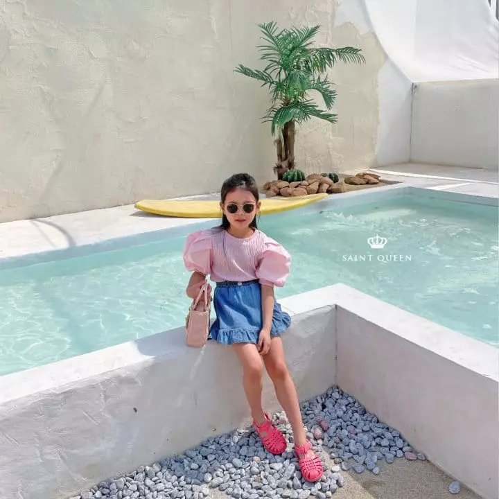 Saint Queen - Korean Children Fashion - #kidzfashiontrend - Puff Sleeves Tee - 9