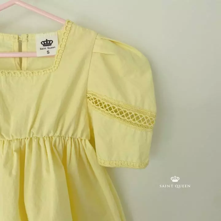 Saint Queen - Korean Children Fashion - #kidzfashiontrend - Lace Streming One-piece - 2