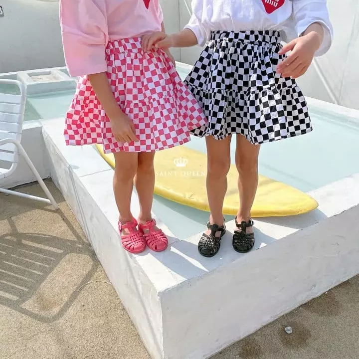 Saint Queen - Korean Children Fashion - #minifashionista - Square Skirt - 3