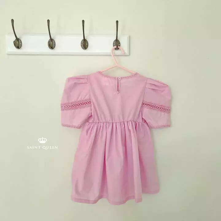 Saint Queen - Korean Children Fashion - #minifashionista - Lace Streming One-piece - 6