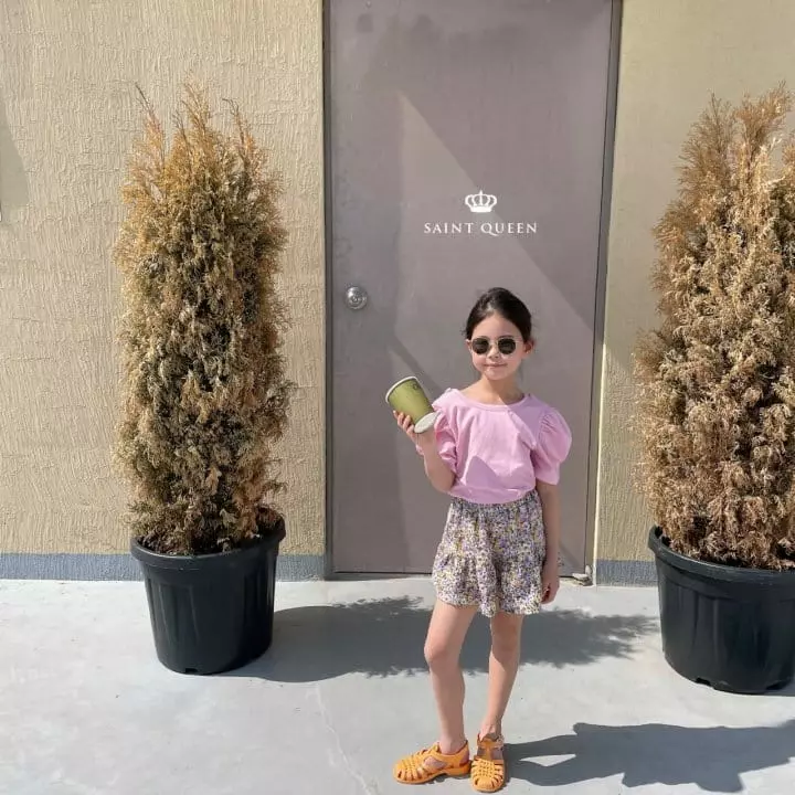 Saint Queen - Korean Children Fashion - #stylishchildhood - Flower Skirt Pants - 6