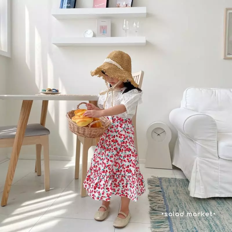 Salad Market - Korean Children Fashion - #childofig - Gardning Cancan Skirt - 3