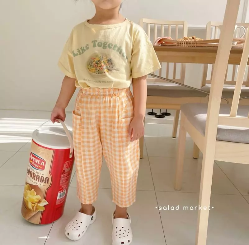 Salad Market - Korean Children Fashion - #childofig - Bobo Check Pants - 10