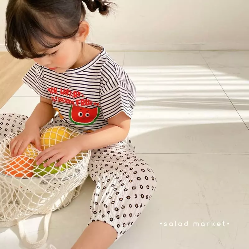 Salad Market - Korean Children Fashion - #childofig - Flower Pants - 8