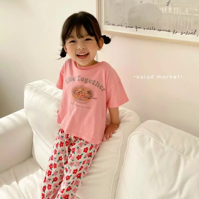 Salad Market - Korean Children Fashion - #childofig - Flower Pants - 9