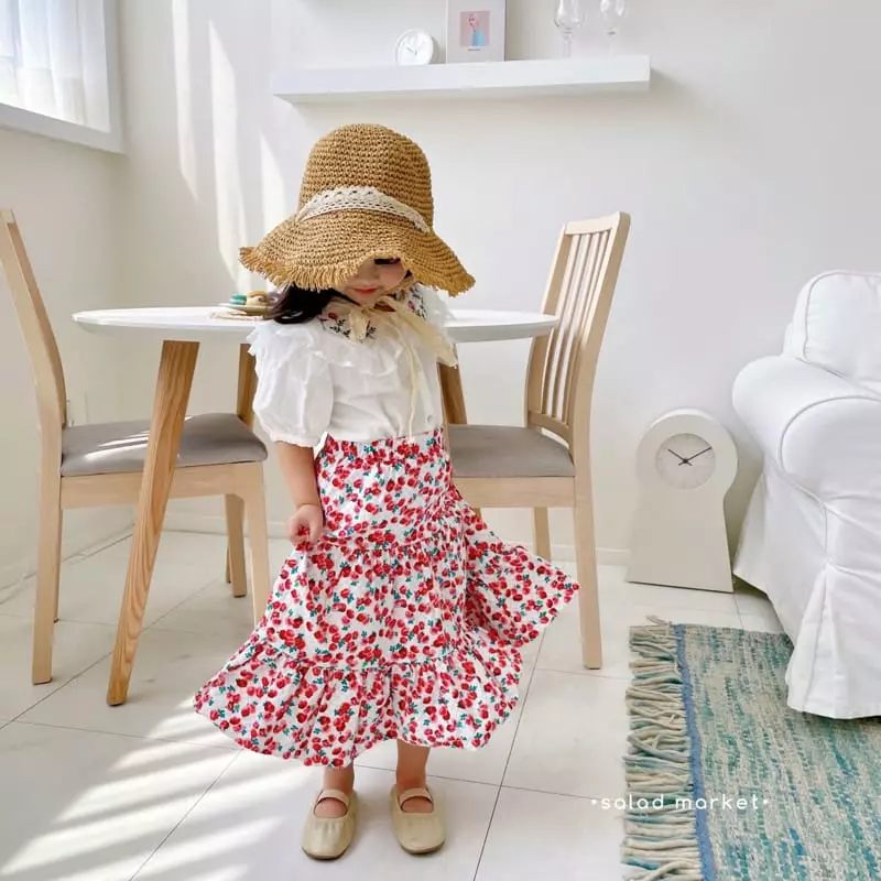 Salad Market - Korean Children Fashion - #childofig - Gardning Cancan Skirt - 4