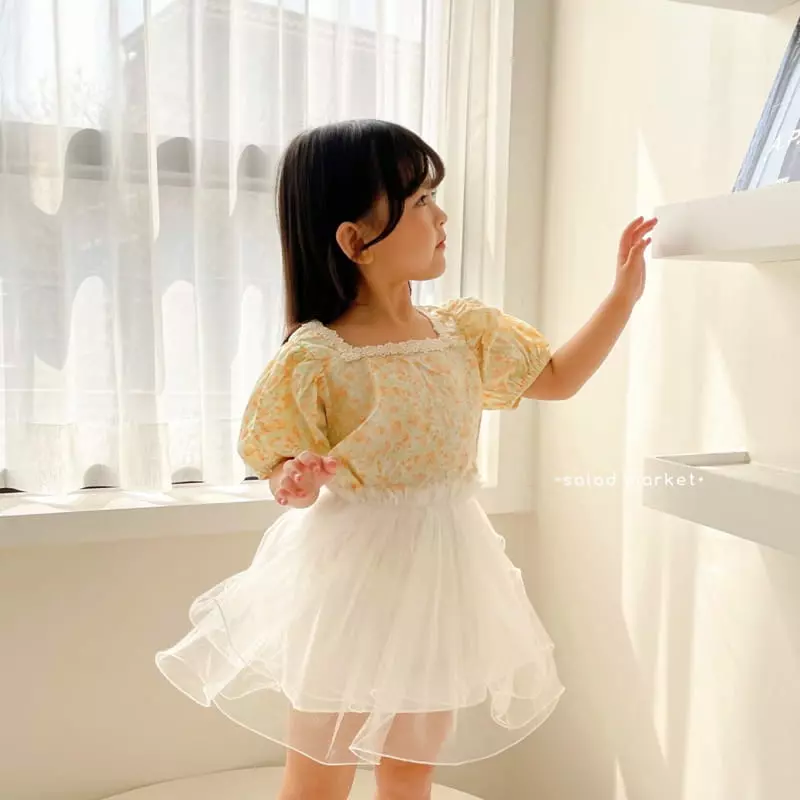 Salad Market - Korean Children Fashion - #childrensboutique - Blossom Blouse - 2