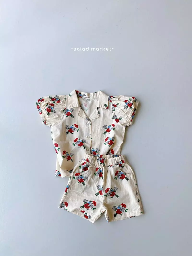 Salad Market - Korean Children Fashion - #discoveringself - Angella Top Bottom Set - 9