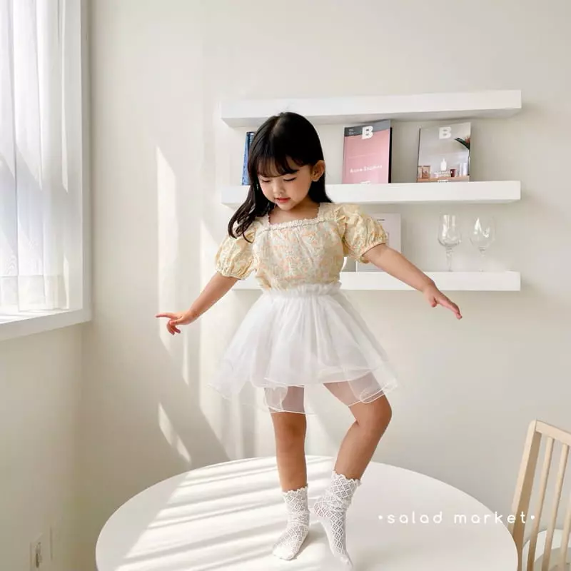 Salad Market - Korean Children Fashion - #designkidswear - Blossom Blouse - 4