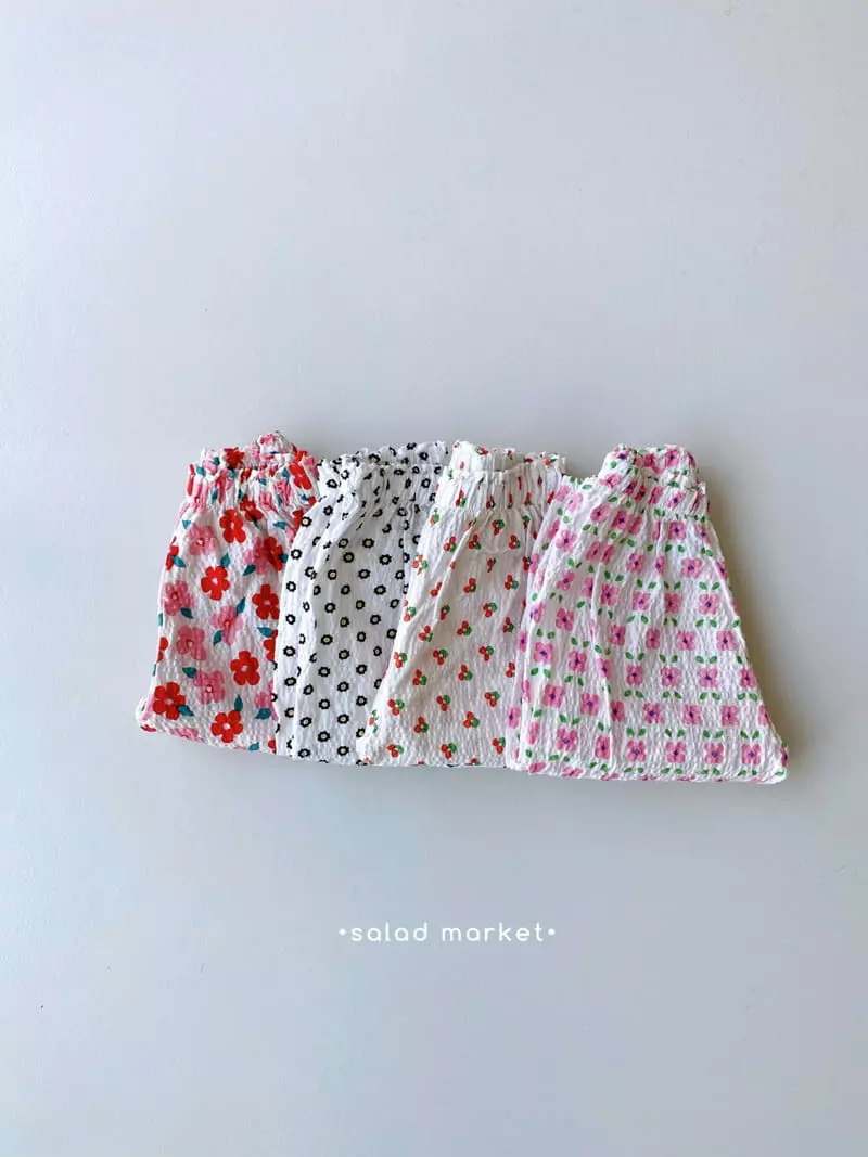 Salad Market - Korean Children Fashion - #discoveringself - Flower Pants - 12