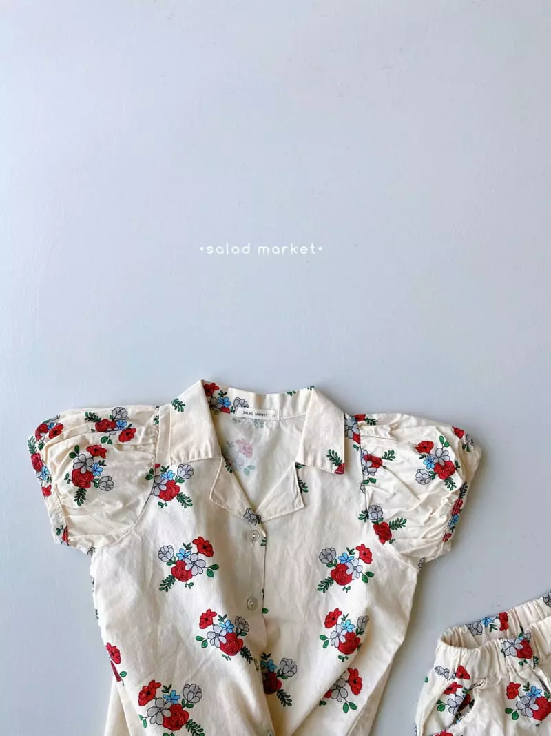 Salad Market - Korean Children Fashion - #fashionkids - Angella Top Bottom Set - 10