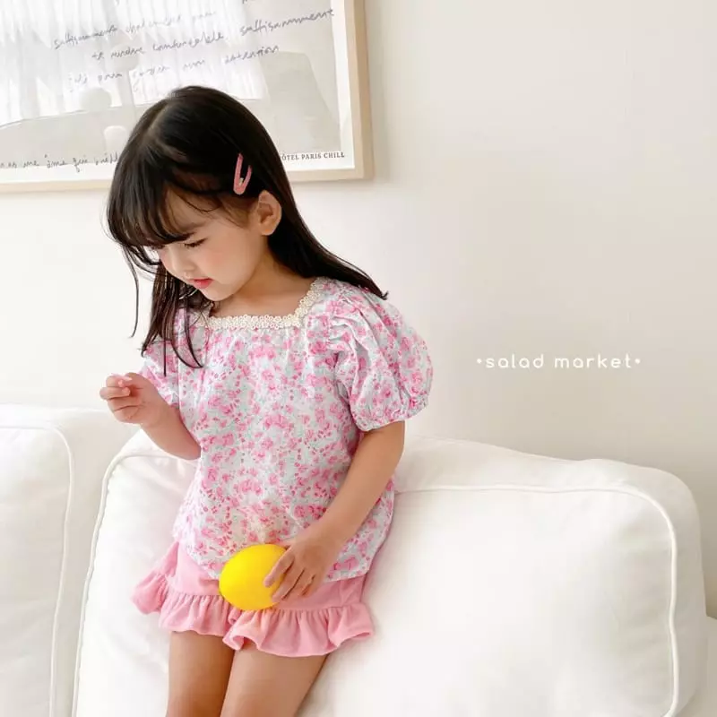 Salad Market - Korean Children Fashion - #fashionkids - Blossom Blouse - 5