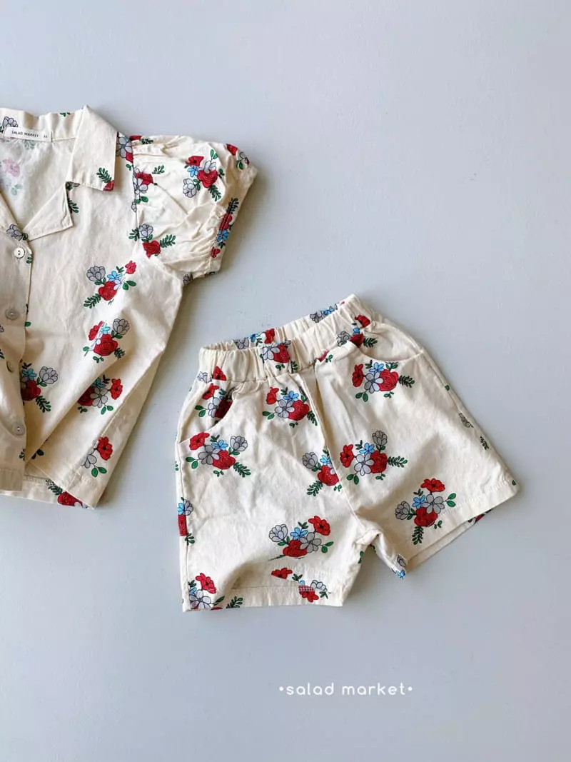 Salad Market - Korean Children Fashion - #kidsshorts - Angella Top Bottom Set - 11