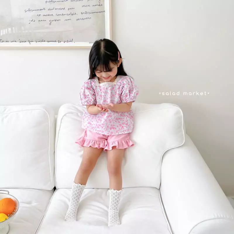 Salad Market - Korean Children Fashion - #kidsstore - Blossom Blouse - 7