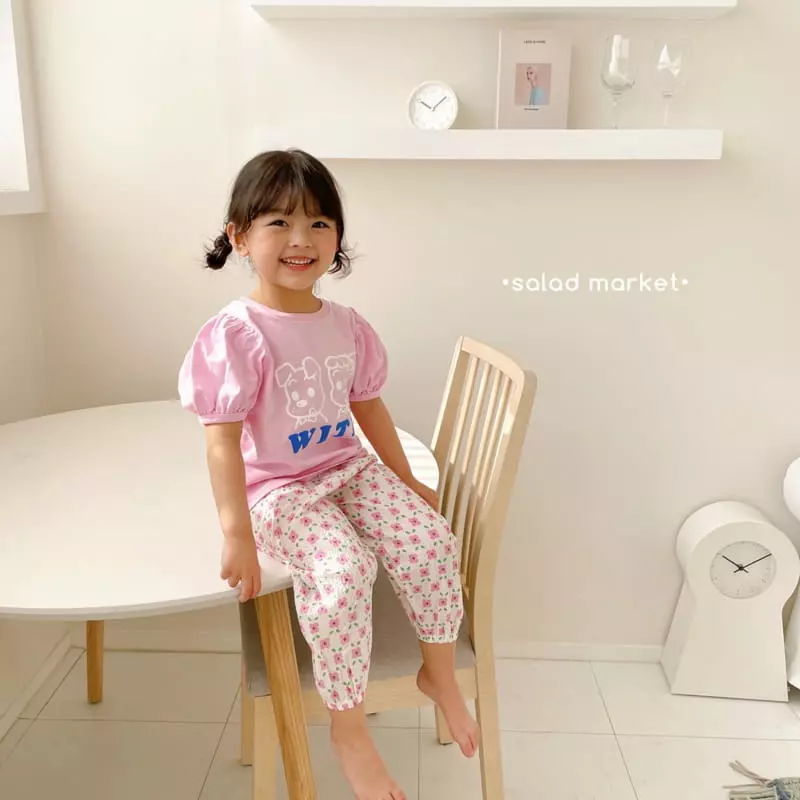 Salad Market - Korean Children Fashion - #Kfashion4kids - Flower Pants - 4