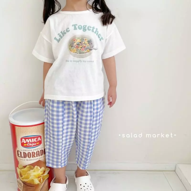 Salad Market - Korean Children Fashion - #magicofchildhood - Bobo Check Pants - 7